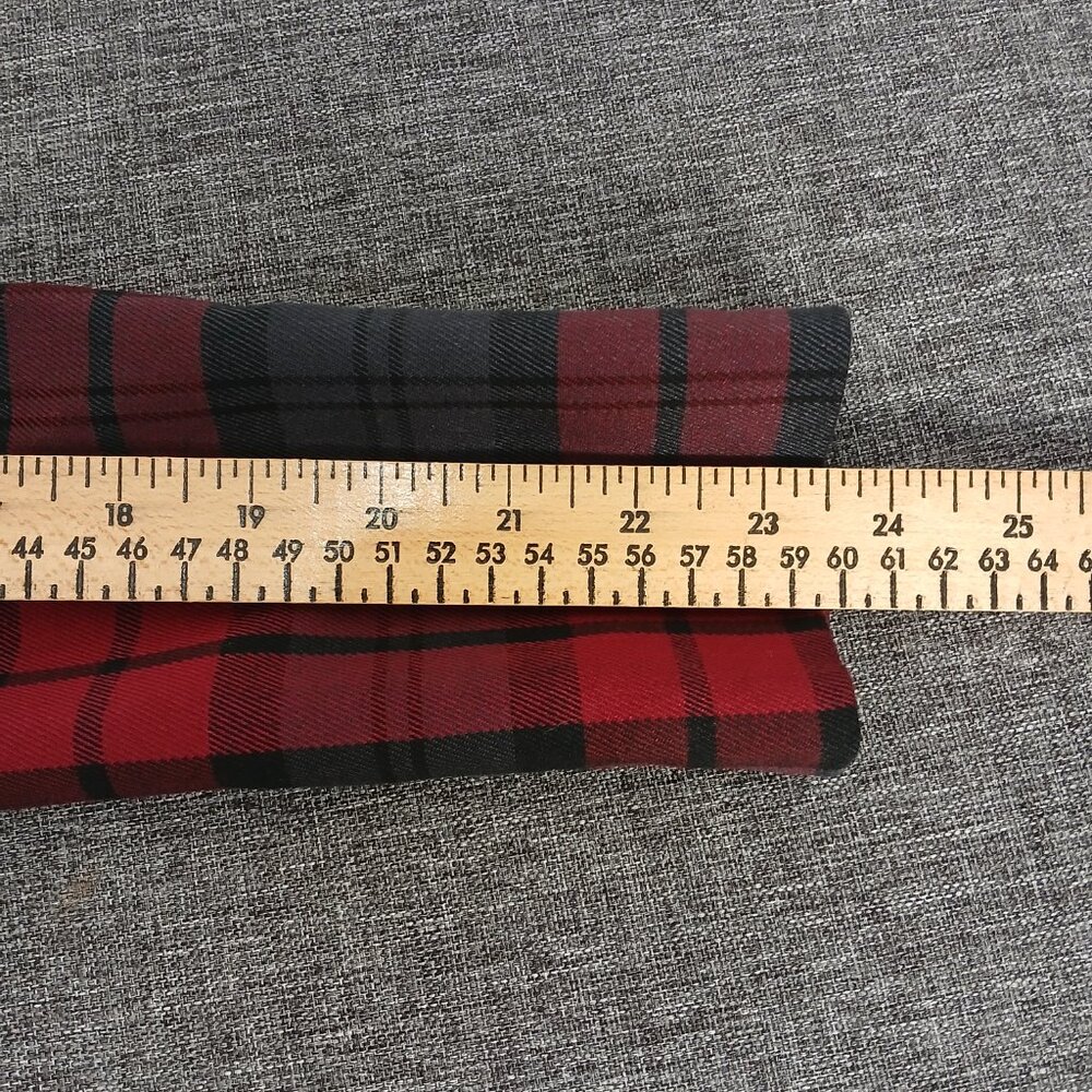 Vintage Chic by Jacob Red Black Plaid Blazer Women’s XS Tartan One Button Retro - Picture 9 of 10